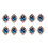 10pcs Rhinestone Flat Back Beads Button Scrapbook Embellishment  Dark 3