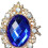 10pcs Rhinestone Flat Back Beads Button Scrapbook Embellishment  Navy 3