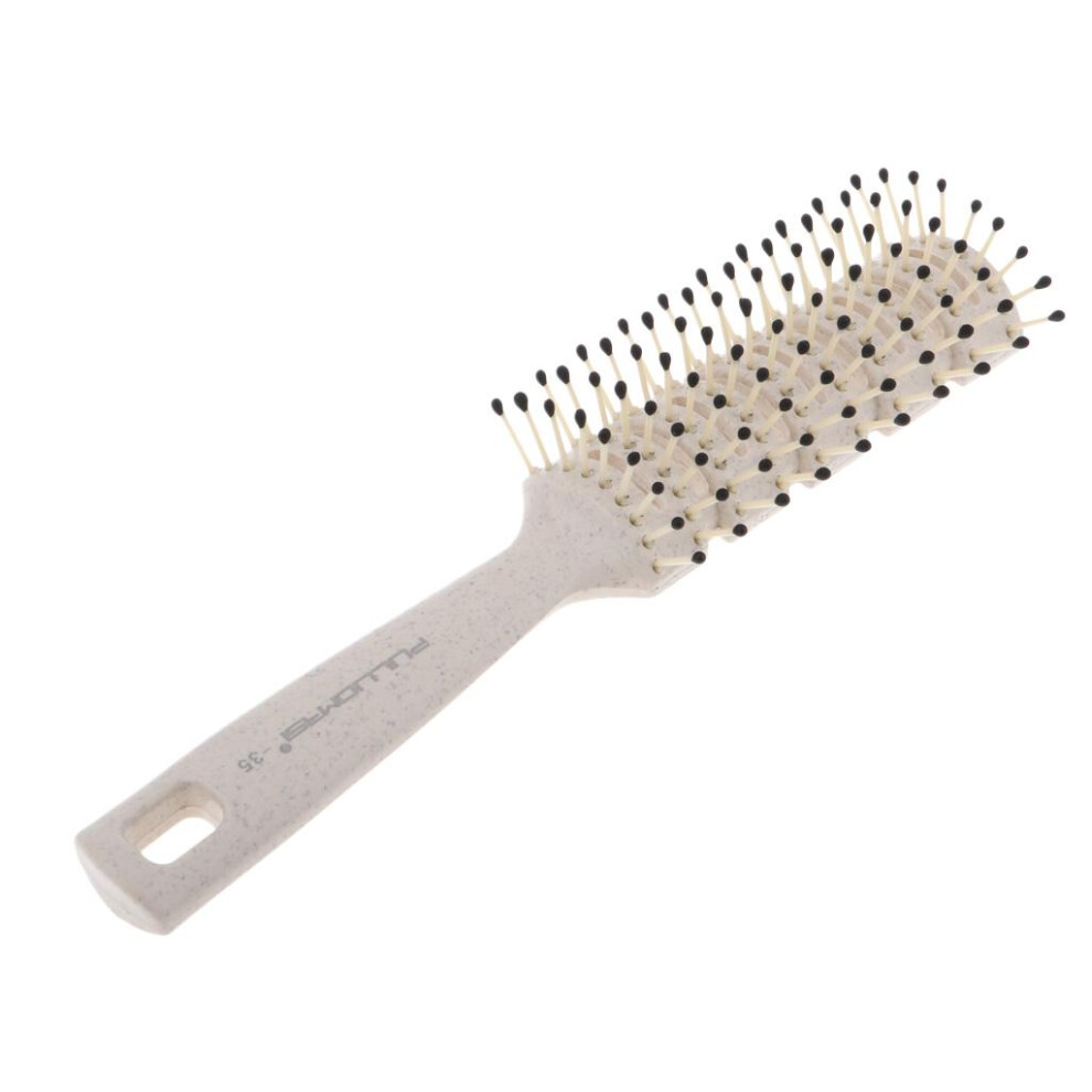 Unisex Men's Oily Hair Pick Comb Salon Dye Hairdressing Styling Wide Tooth Wh