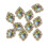 10pcs Rhinestone Flat Back Beads Button Scrapbook Embellishment  AB Co 1