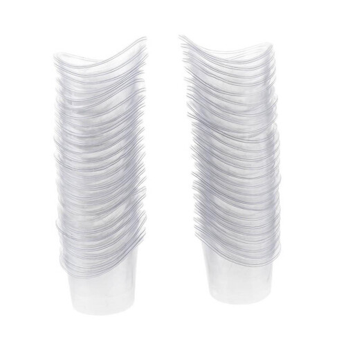 Portable 100 Pieces 5ml Disposable Eye Wash Flush Cups Plastic Measuri 2