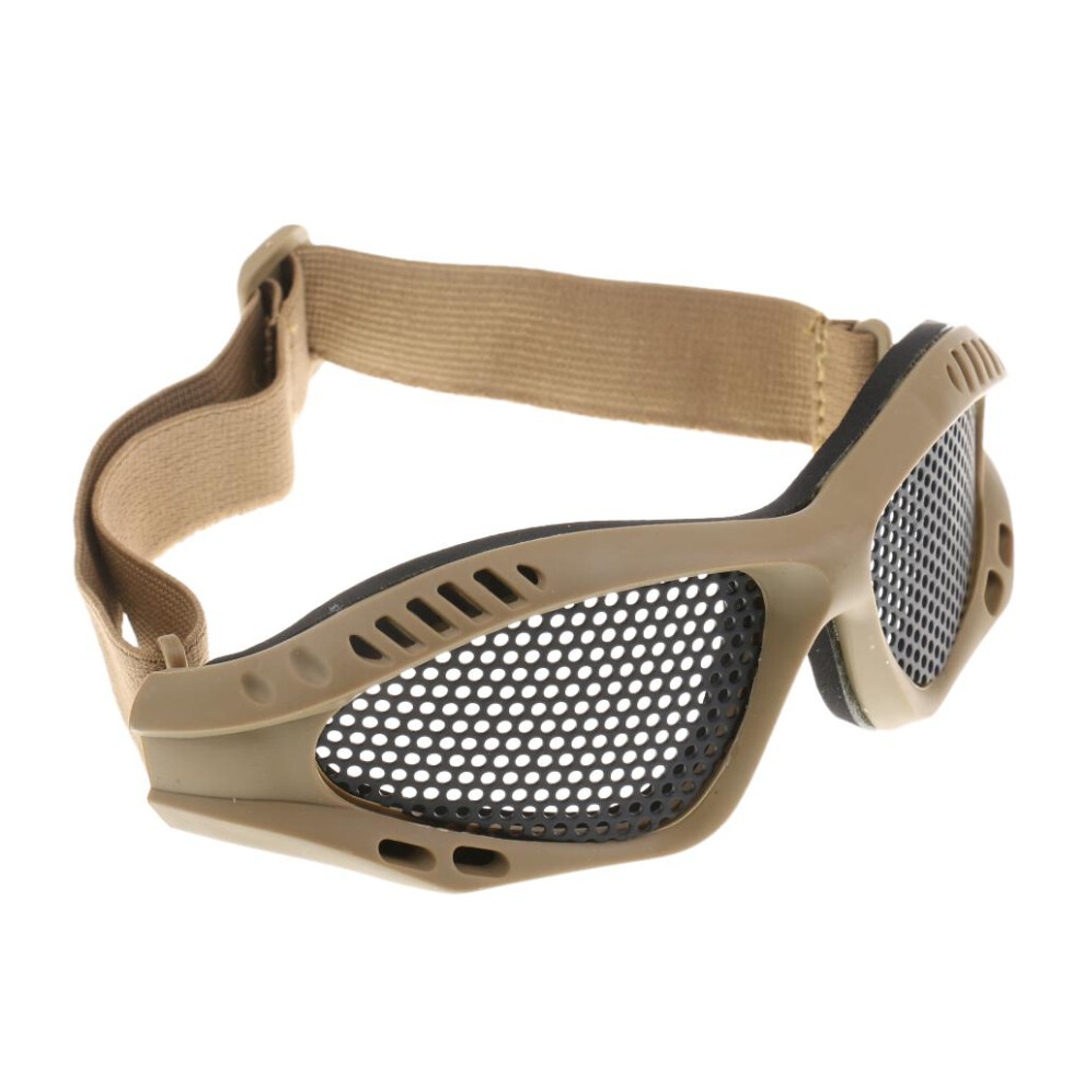 Tactical No Fog Wire Mesh Goggle Adjustable Safety Glasses Eye Protect 6902696582393