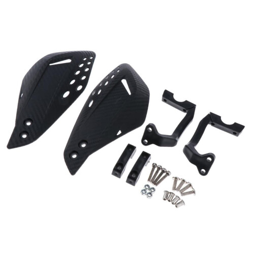 1 Pair Motor Handlebar Hand Brush Guards Protector Hand Guards Black 1