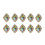 10pcs Rhinestone Flat Back Beads Button Scrapbook Embellishment  AB Co 2