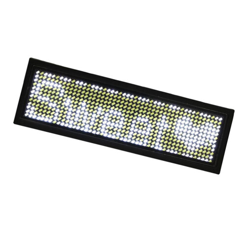 LED Scrolling Bar Badge Name Tag Message Sign