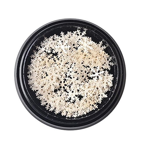 Snowflake Series Ultra-thin Nail Art Sequins White Lover Snowflake Seq 1