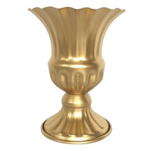 Retro Metal Iron Decorative Flowerpot Floral Dried Flower Vase Golden