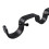 Hang Curtain Rod Holder Bracket Window Frame Curtain Rod Bracket Black 3