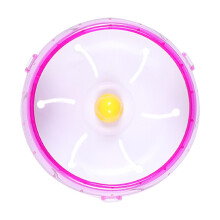 Plastic Running Disc Spinner Hamster Exercise Wheel Pink 17.5cm