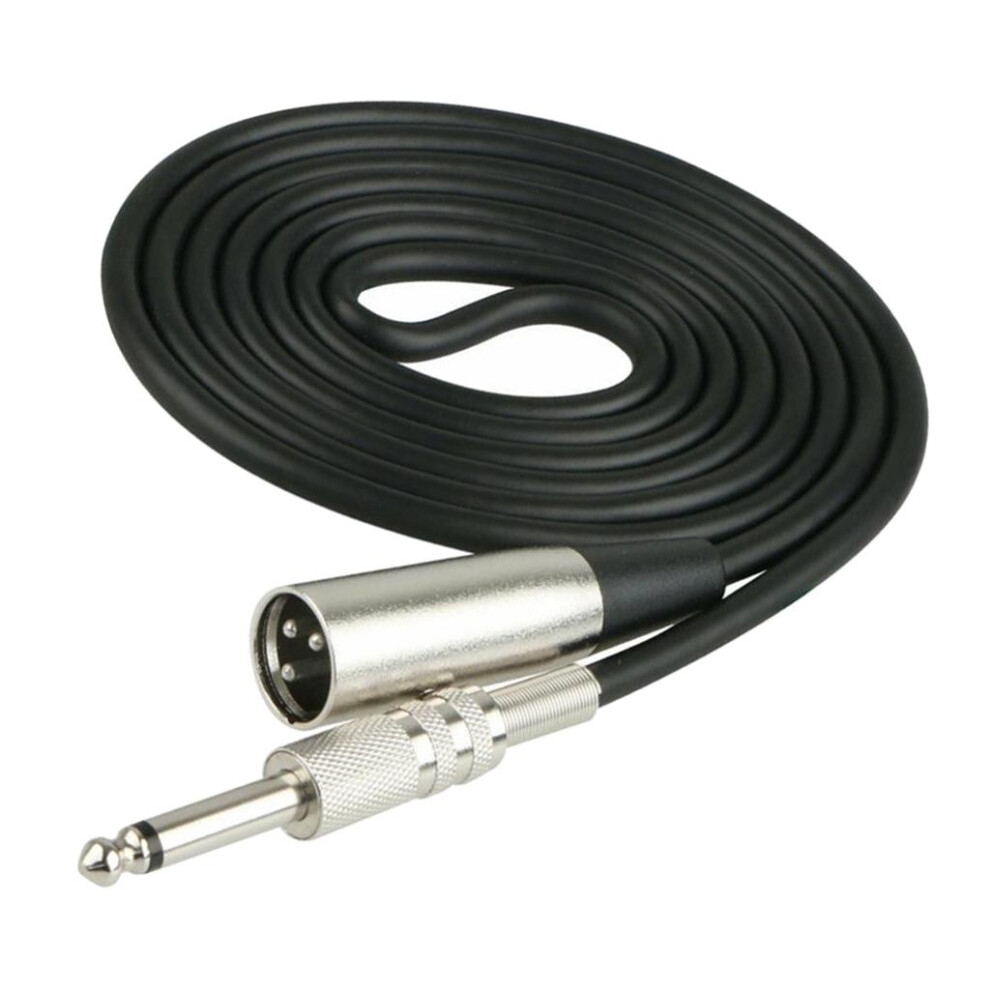 Xlr Male To 6.35Mm 1/4" Mono Male Microphone Audio Converter Ofc Cable 6902695525643