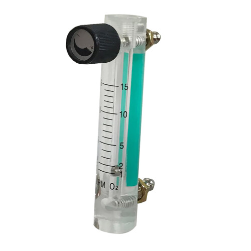 Oxygen Flow Meter Flowmeter with Control Valve for Oxygen Air 1-15L 2
