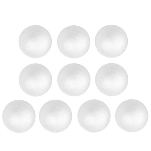 10pcs White Christmas Modelling Craft Polystyrene Foam Ball Sphere  4c 2