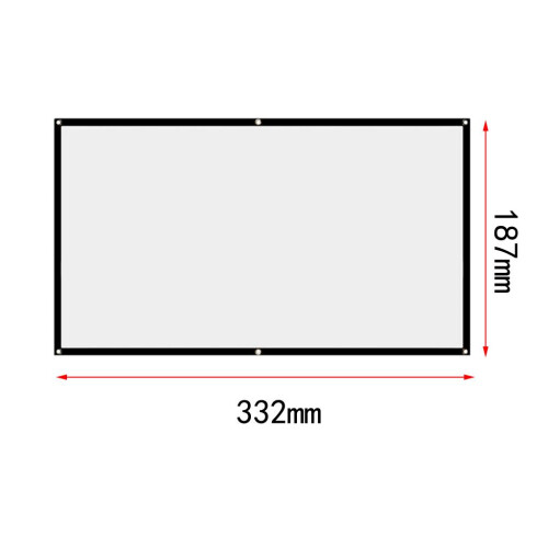Projector 16:9 HD Foldable Projection Screen for Home  150 inch 1
