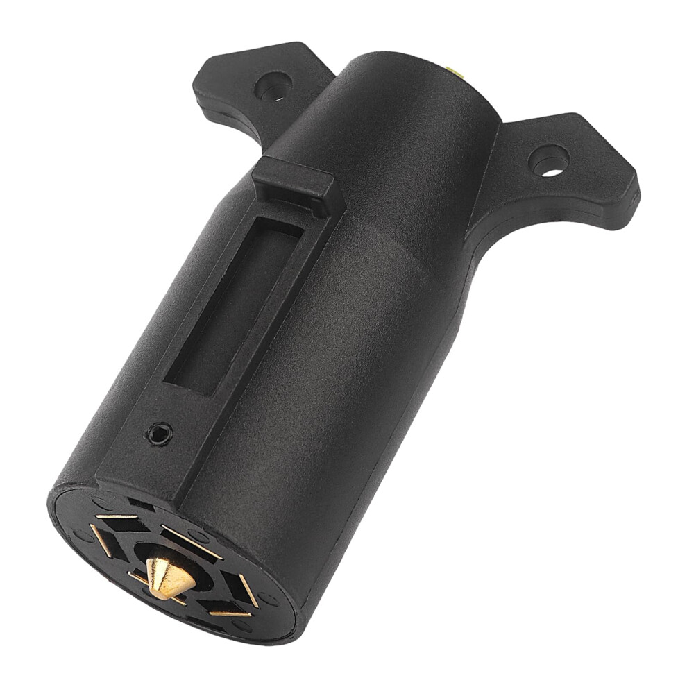Heavy Duty Rv 7 Pin Trailer Plug Replacement, 7 Way Blade Connector For Boat Camper, Easy Install 9113335688391