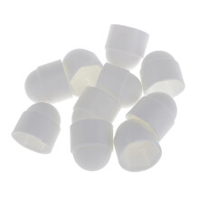 10pcs M12 White Dome Bolt Nut Protection Caps Cover Hexagon Screws