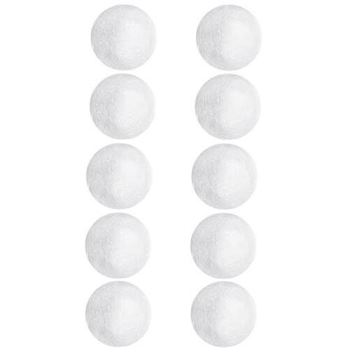 10pcs White Christmas Modelling Craft Polystyrene Foam Ball Sphere  7c 1