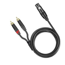 XLR to Dual HiFi Stereo Audio Connection Shielded for Recorders Femal