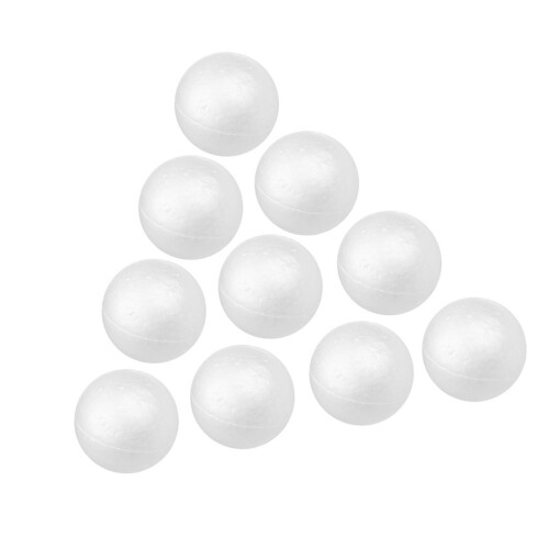 10pcs White Christmas Modelling Craft Polystyrene Foam Ball Sphere  4c 1