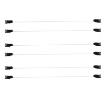 3 Pairs Elastic Fish Line Nylon Wire w/ Hook for Hair Extensions Hairp