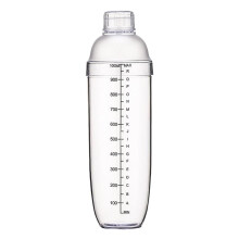 Cocktail Shaker - Clear Matte Bottle Bar Pub Drink Party Supplies 1000
