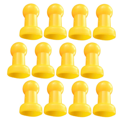 Trampoline Enclosure Pole Caps with Screw Thumb 12pcs Caps