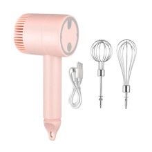 Mini Hand Mixer USB Rechargeable Compact Portable for Cappuccino Cake
