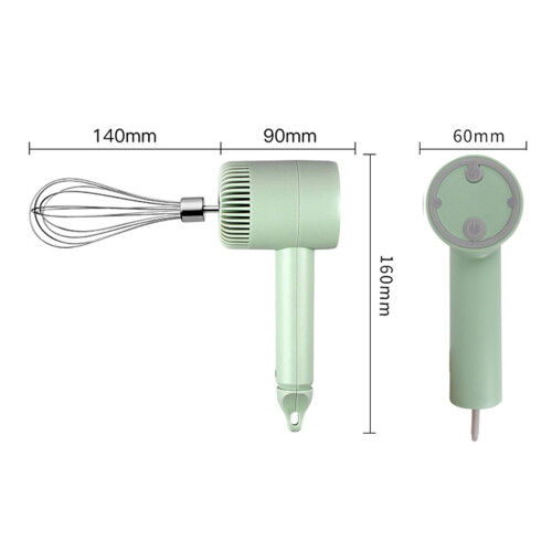 Mini Hand Mixer USB Rechargeable Compact Portable for Cappuccino Cake 1