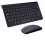 Mini Flat Quiet Wireless Keyboard Mouse Combo Black 3