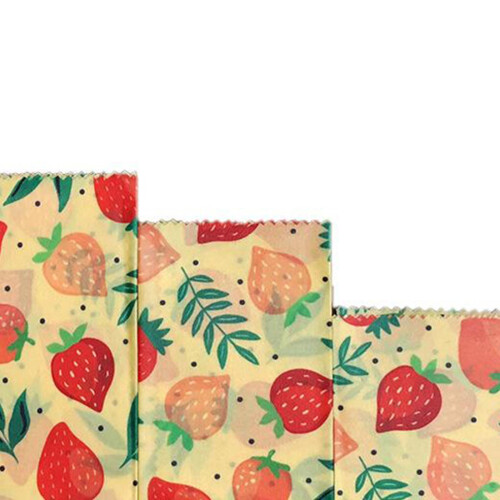3x Organic Food Wrap for Bread Sandwich Zero Waste Biodegradable Stora 2