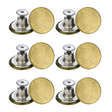 12x 17mm Jeans Buttons Repair Studs for Jean Pant Replace Copper Gloss