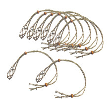 Adjustable Necklace Cord Empty Stone Holder for Pendant DIY Craft Brow