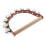 Wooden Handle Bell Shaker Sleigh Bells with Strap Shaking Percussion 2