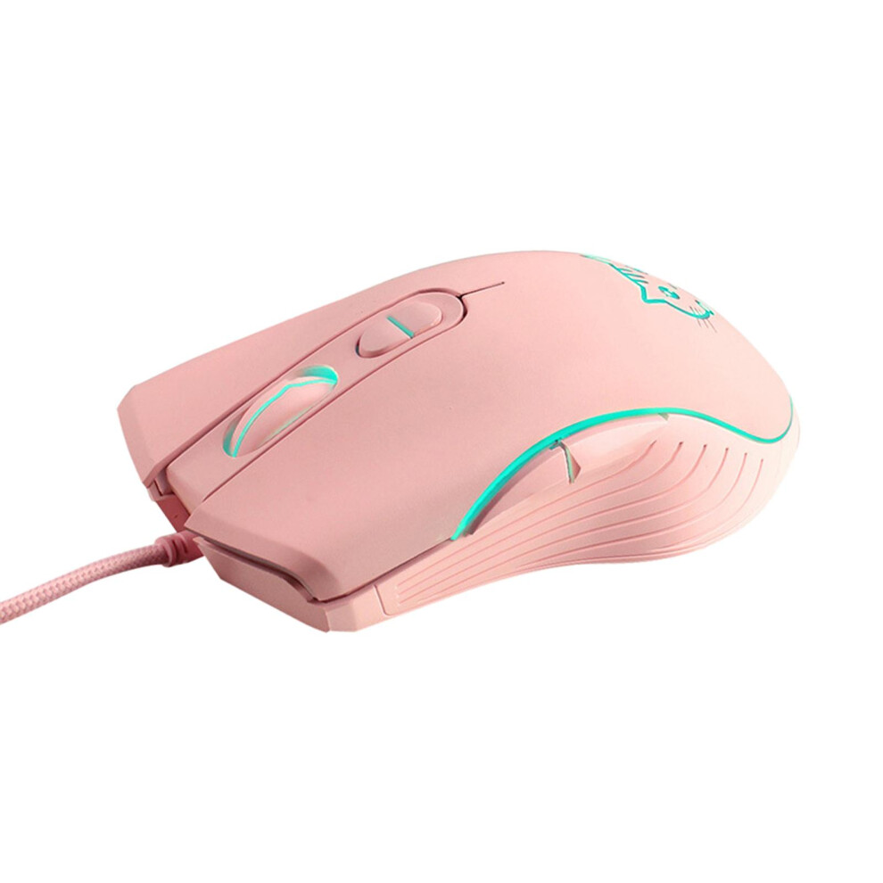 Wired Gaming Mouse Led Rgb Backlit Mute Pc Laptop 2400Dpi Optical Mice 6902695745812