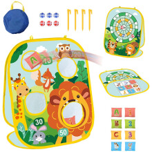 Bean Sand Bag Toss Game Double Sided Cornhole Board Games Indoor Outdo