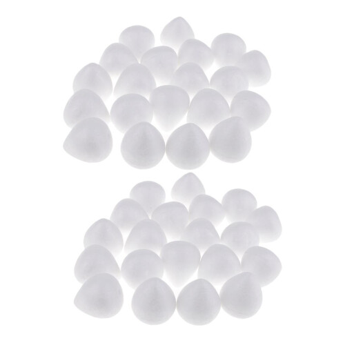 40 Pieces Polystyrene Styrofoam Foam Craft Drop DIY Decoration Modelin