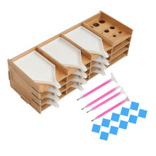 5D Diamonds Painting Tools Accessories Kits Wood Rack 12 Tray