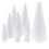 9pcs 7-25cm Styrofoam Foam Cones Polystyrene for Crafts DIY Projects D 1