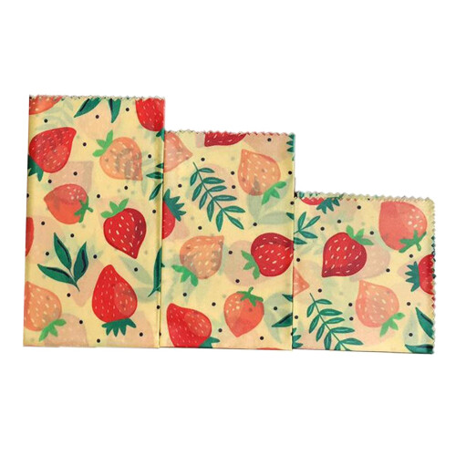 3x Organic Food Wrap for Bread Sandwich Zero Waste Biodegradable Stora 1