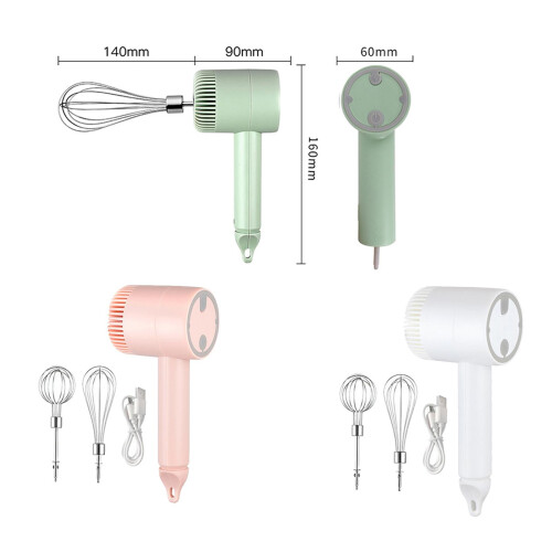 Mini Hand Mixer USB Rechargeable Compact Portable for Cappuccino Cake 1