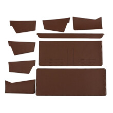 DIY Purse Kit Blanks Set Wallet Purse Making Brown