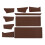 DIY  Purse Kit  Blanks Set Wallet Purse Making Brown 1
