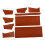 DIY  Purse Kit  Blanks Set Wallet Purse Making Orange 2