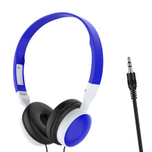 Head Mounted Headsets Stereo 3.5mm Interface for Girls Boy deep blue n