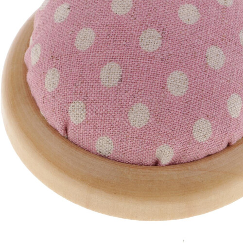 Wood Base Needle Pin Cushion Needle Holder for Sewing Craft Stitching 2
