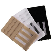Bra back band extension buckles for Women White+Beige+Black