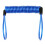 Steel Lanyard Spring Coil Wire Lock Safety Cable Lanyard Tether Blue 1 2