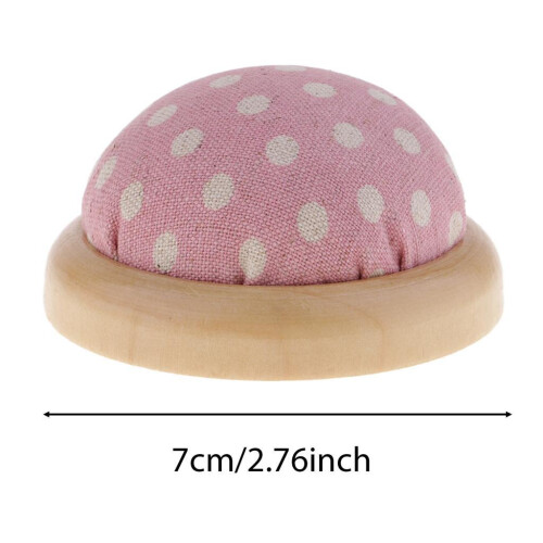 Wood Base Needle Pin Cushion Needle Holder for Sewing Craft Stitching 1