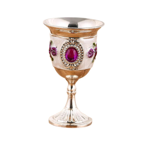 Wine Glasses Goblets Drinkware Cup Barware Tasting Silver White Purple