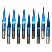 CNC Router Tool Set of 10 CNC Machining Bits Tools 3.175mm 0.3mm 20 de