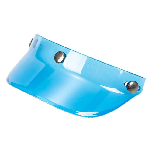 Motorcycle Peak Shield for 3 Snap Scratch Resistant for 3/4 Helmets Bl
